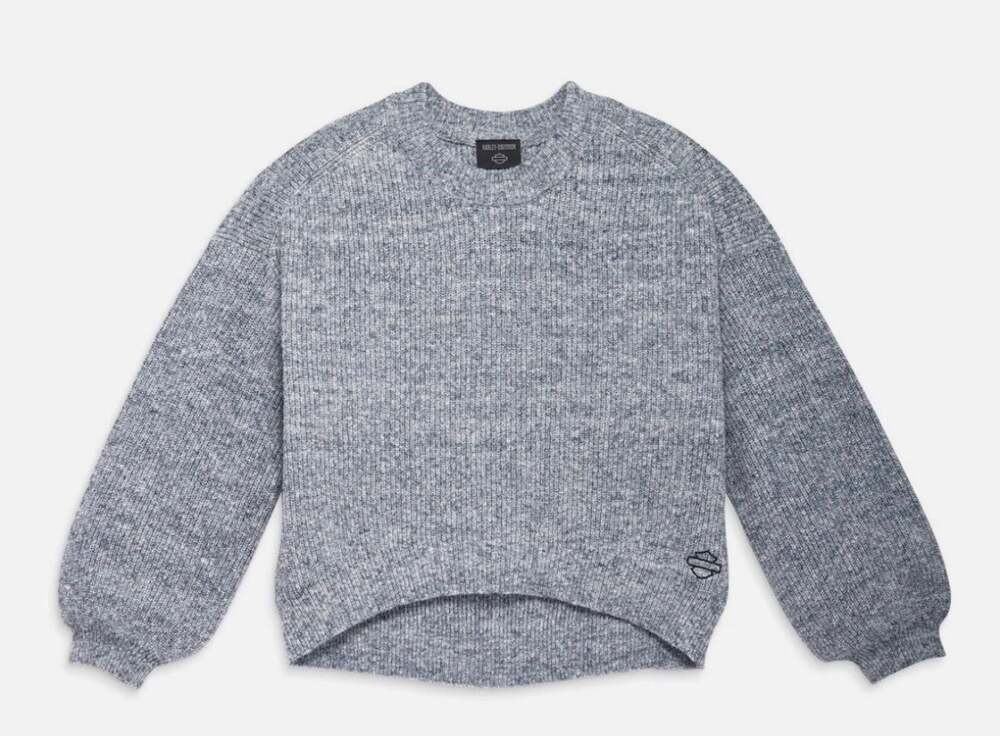 Harley-Davidson Women's Craftsmanship Marled Knit Crewneck Sweater